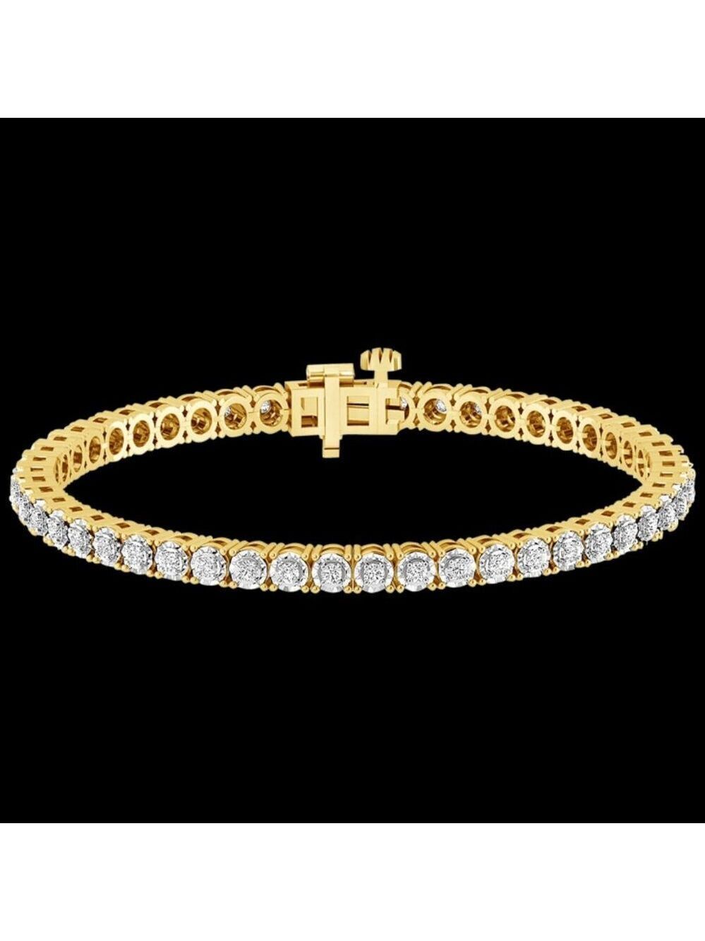 Diamond Tennis Bracelet 1 Carat TW Genuine